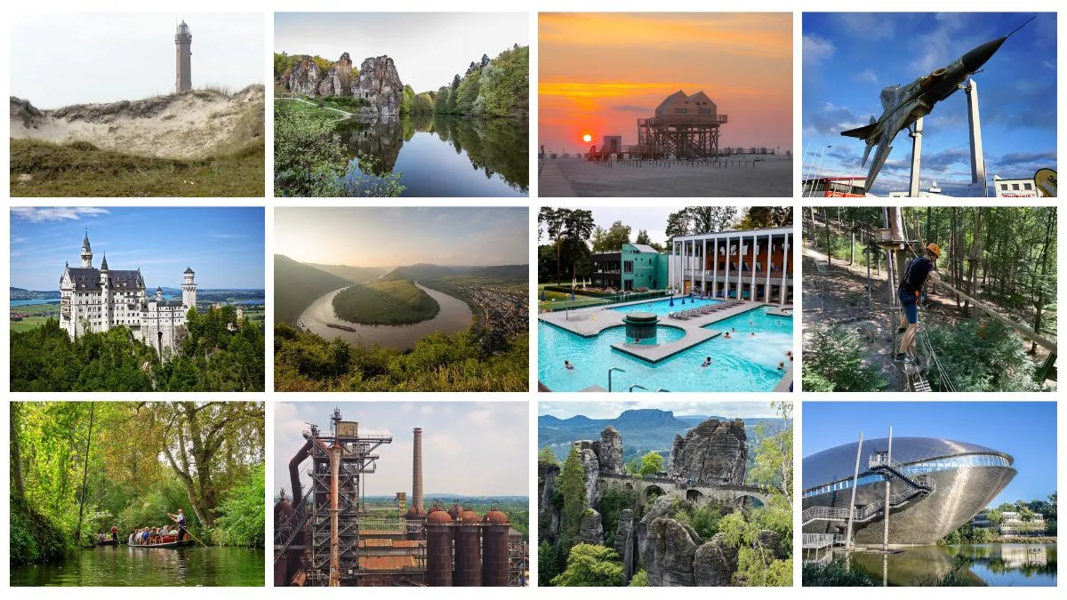 Einzigartige Attraktionen Deutschland Vielfalt