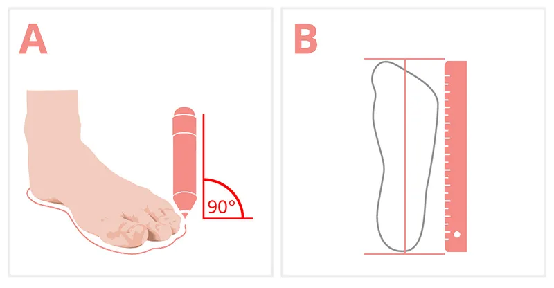 jak zmierzyć stopę dziecka do buta