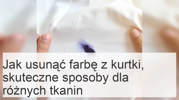 Zdjęcie Jak zmyć farbę z kurtki? Skuteczne metody, które naprawdę działają