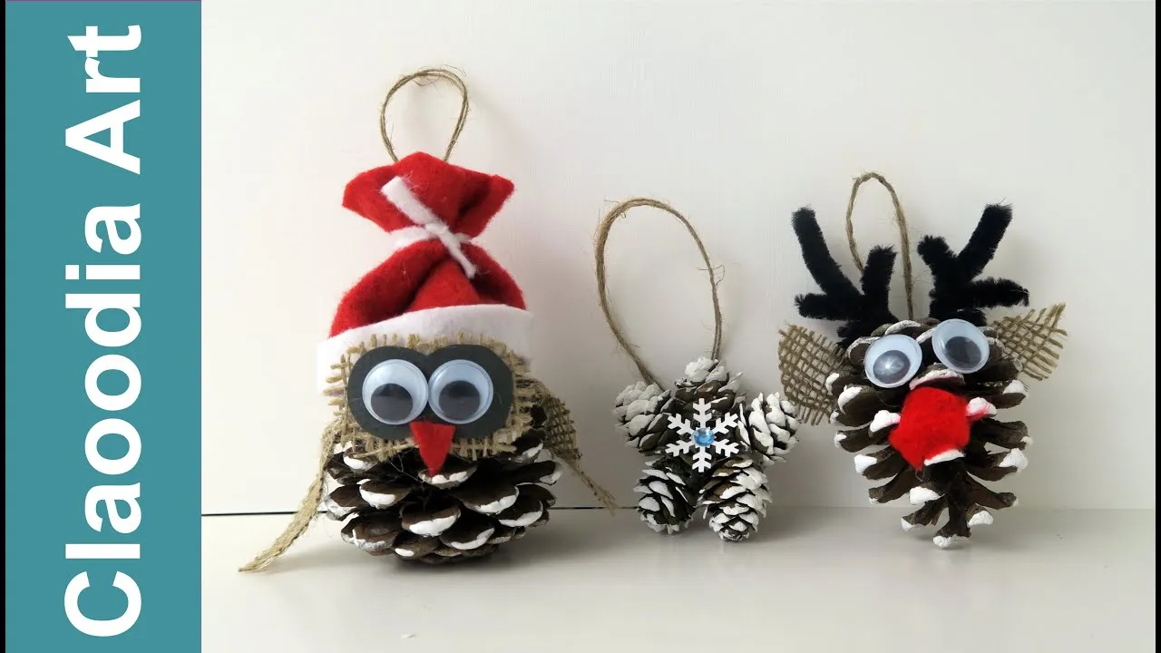 ozdoby choinkowe z szyszek