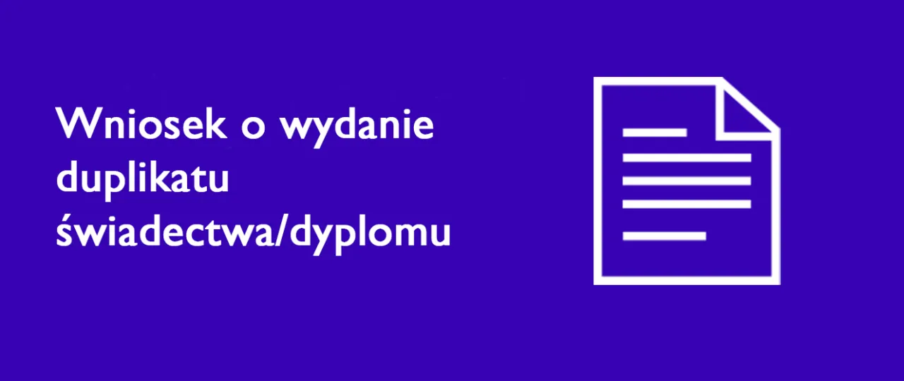 Wniosek o duplikat świadectwa szkolnego wz&oacute;r