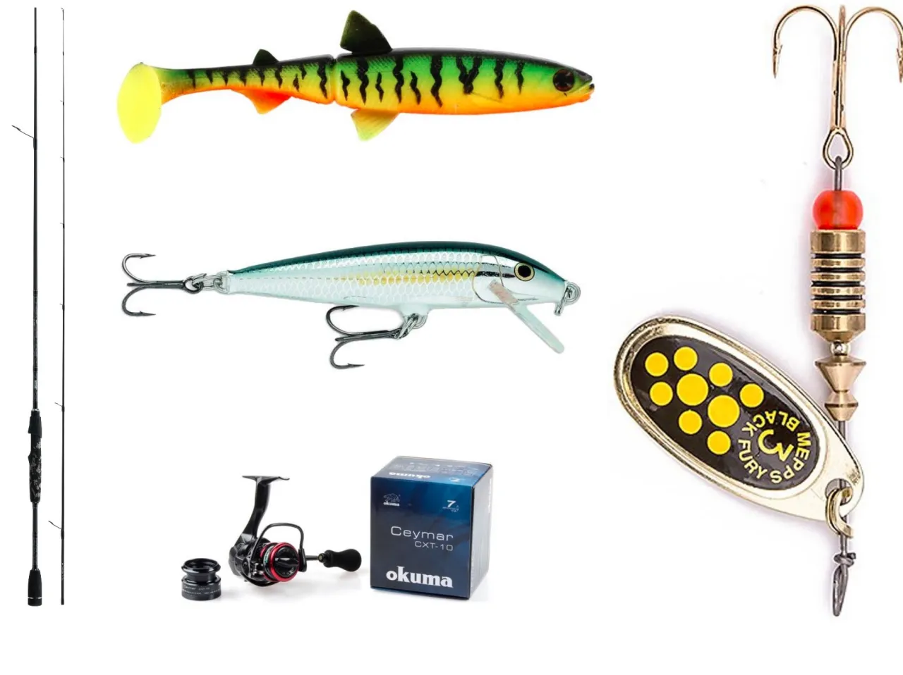 różne przynęty spinningowe na pstrąga