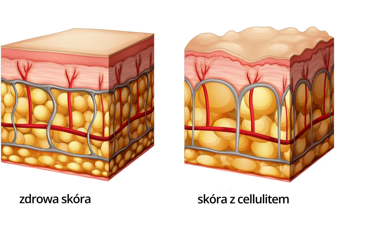budowa skóry cellulit
