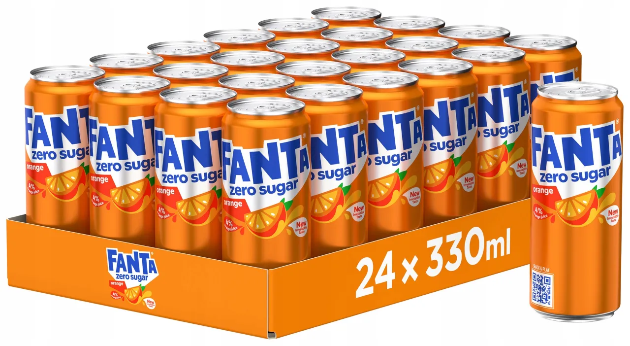 Fanta Zero r&oacute;żne smaki butelki i puszki