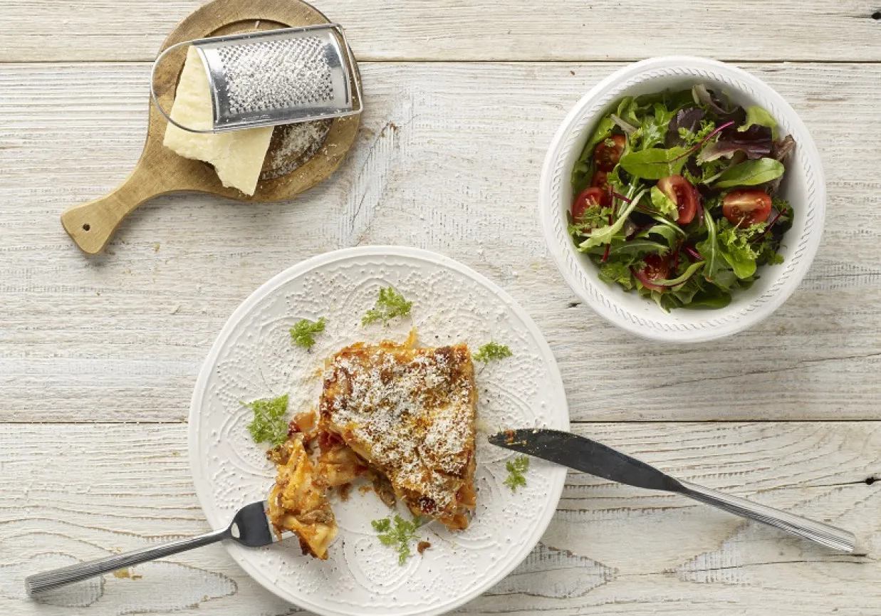 Włoskie sałatki do lasagne