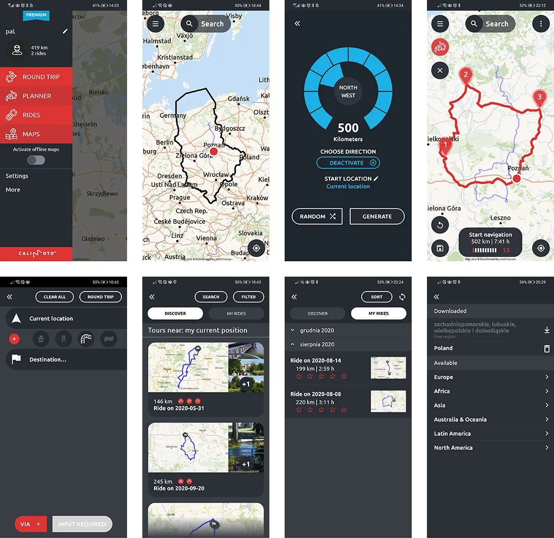 aplikacje do planowania tras motocyklowych