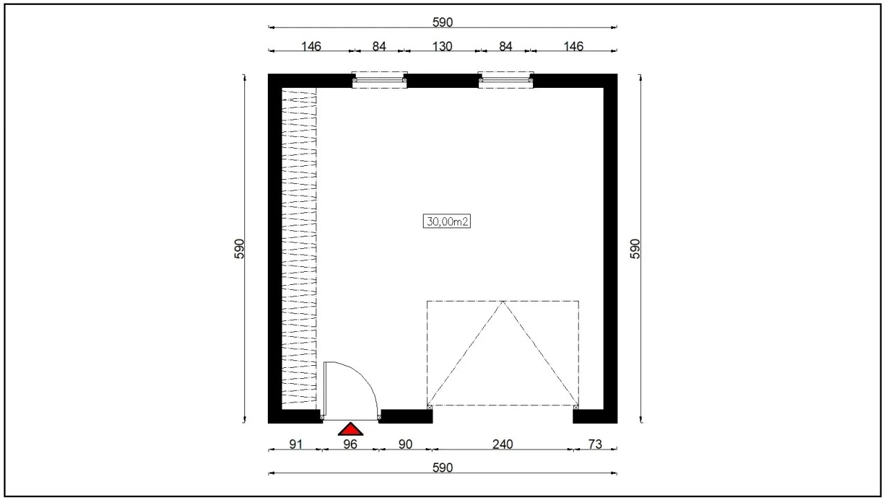 garaż do 35m2 schemat