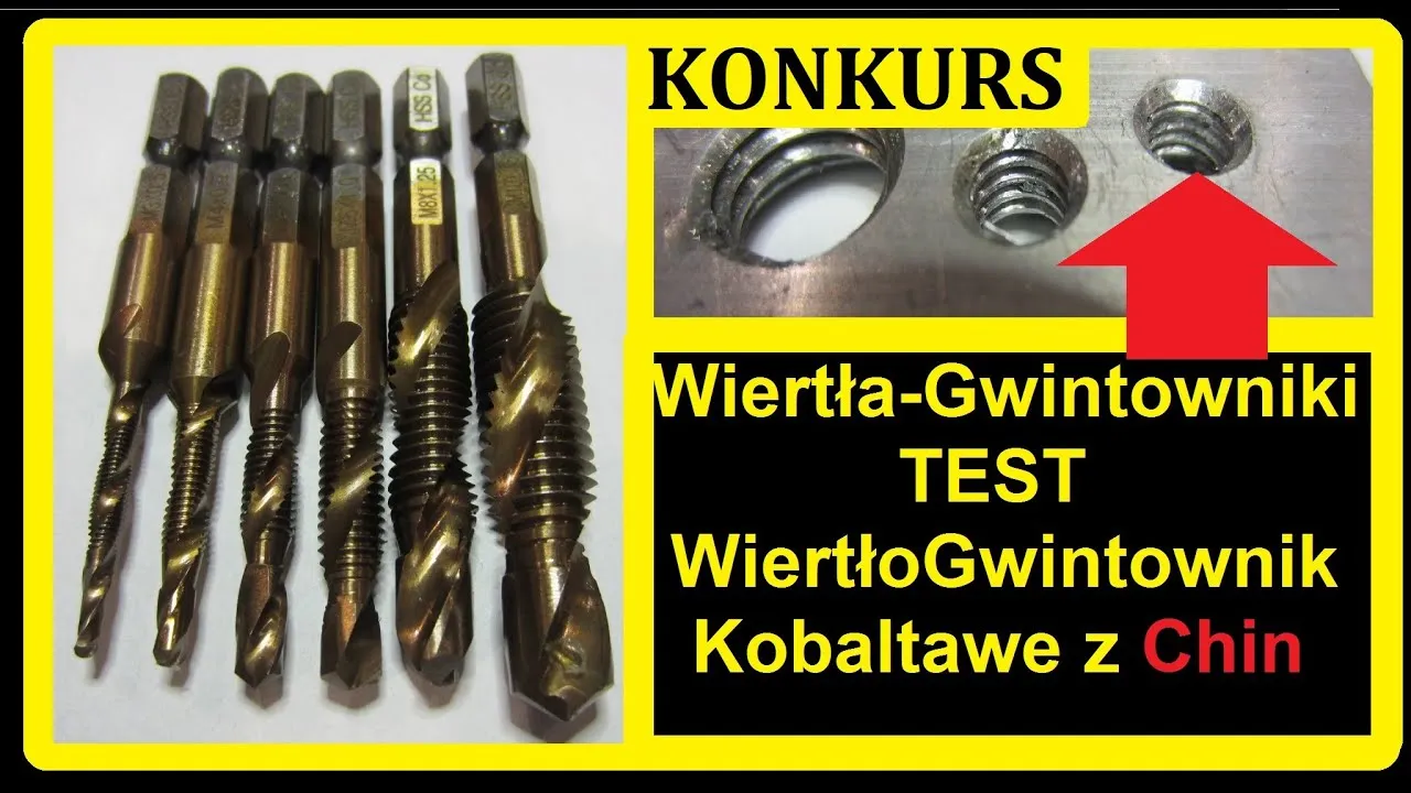 gwintownik wiertło porównanie