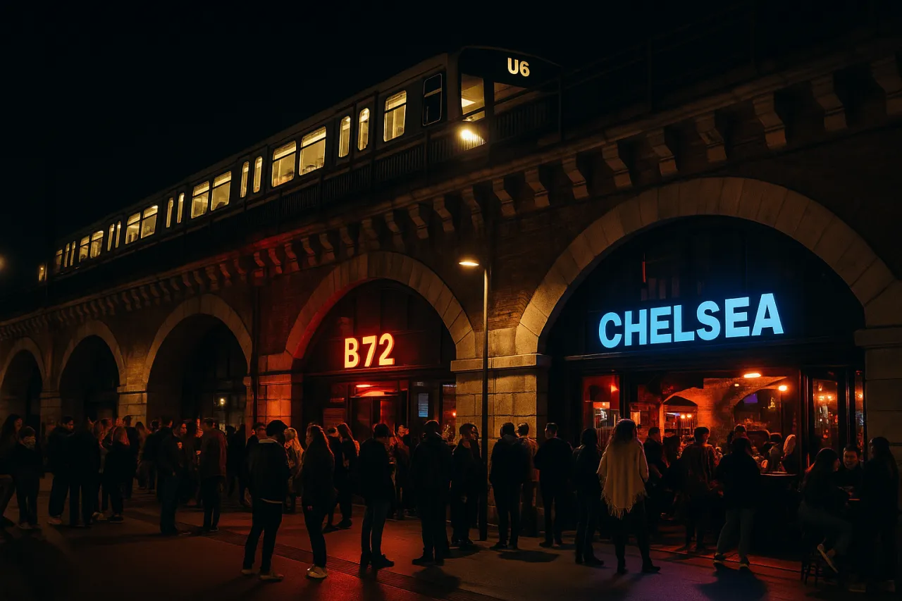 Nachtleben Wien G&uuml;rtel U-Bahn B&ouml;gen Clubs