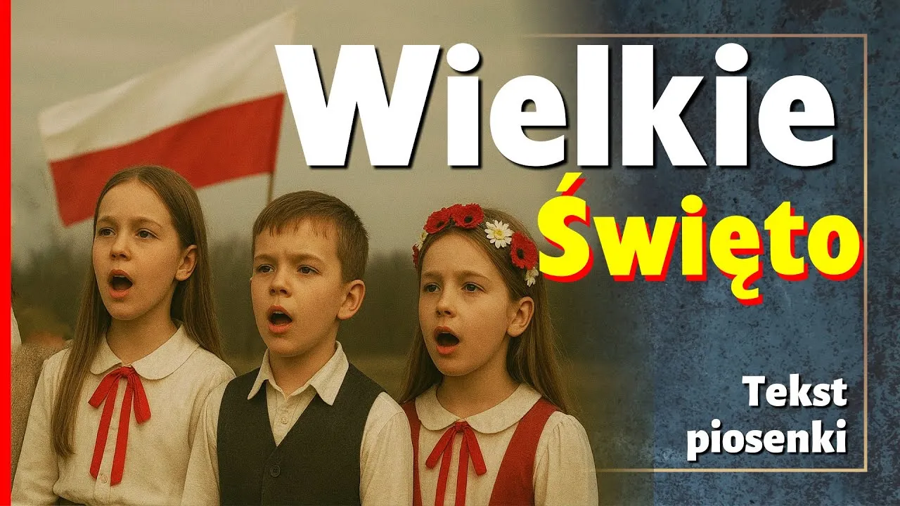 dzieci śpiewające piosenkę patriotyczną