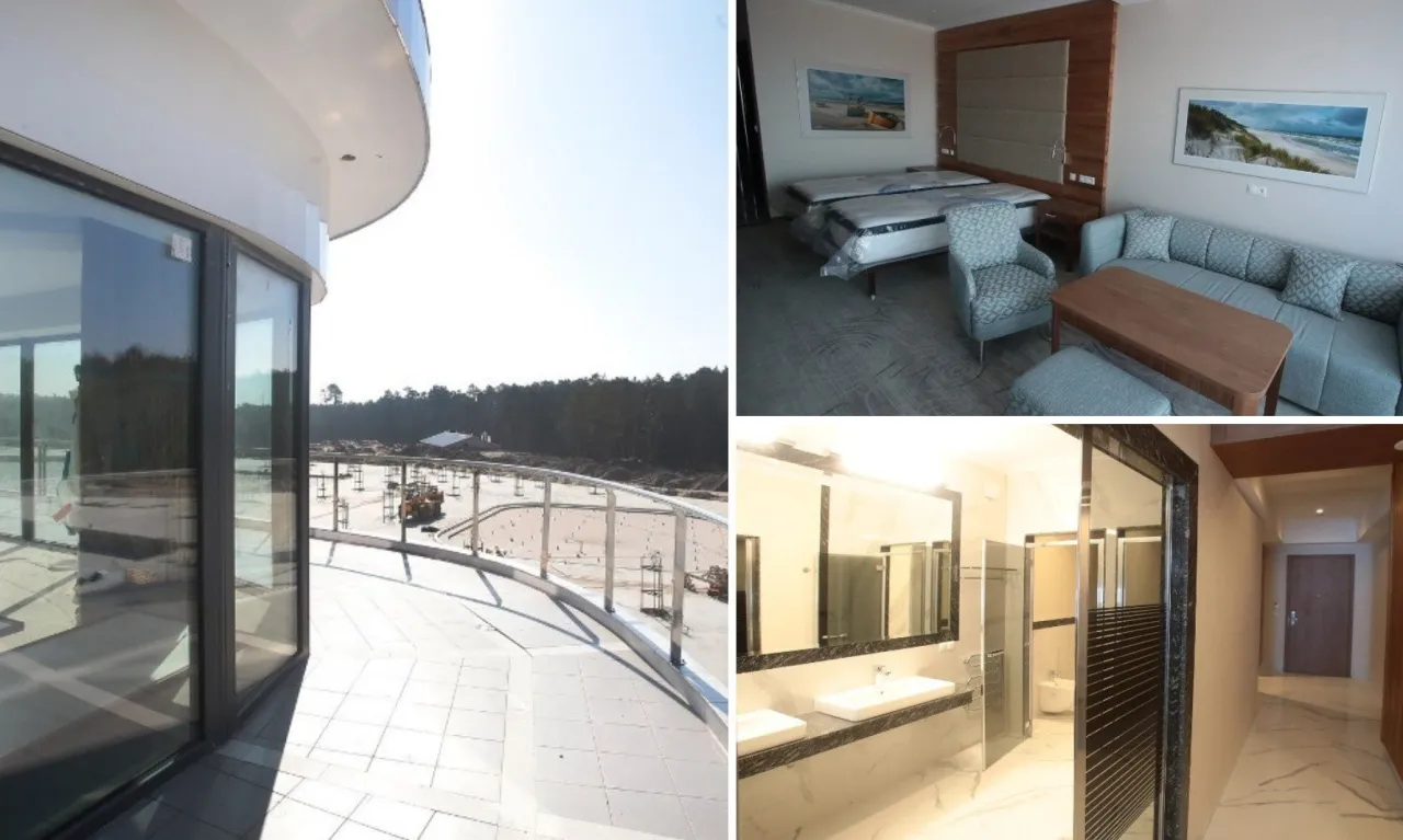 Hotel Gołębiewski w Pobierowie: zobacz wnętrza pokoi, łazienki i taras. Ile pokoi ma hotel?