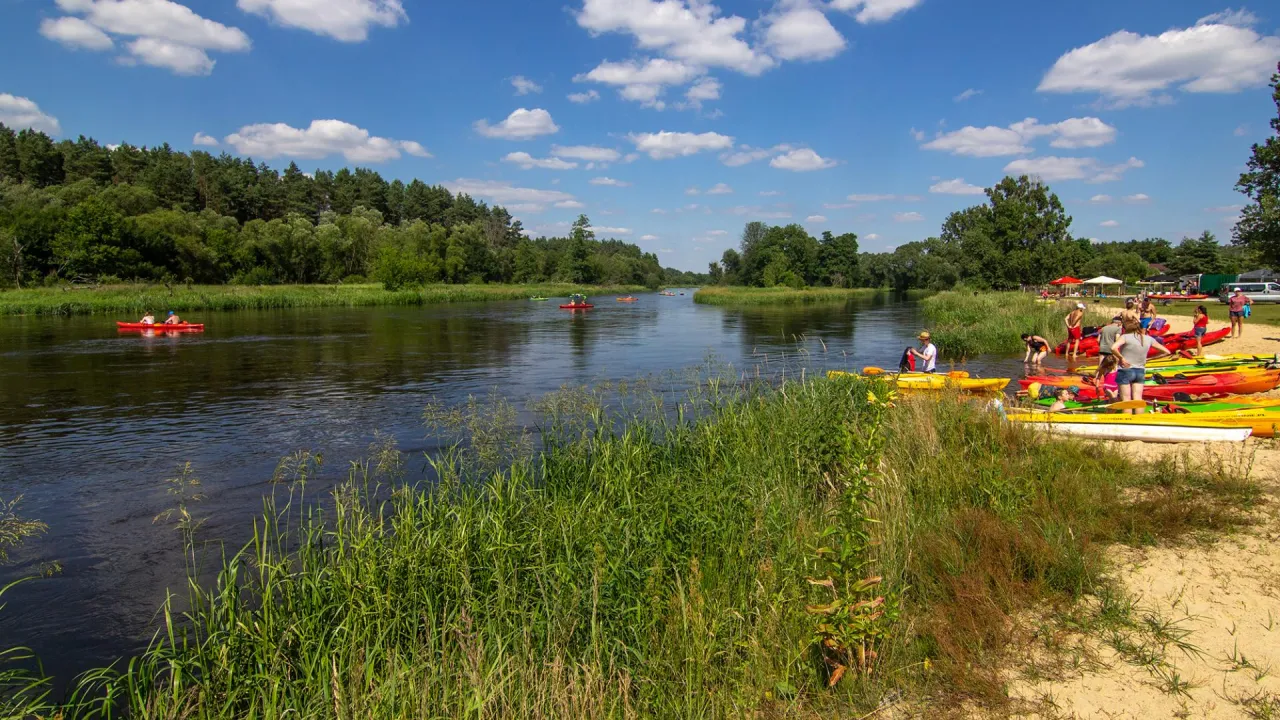 Załęczański Park Krajobrazowy krajobraz rzeki Warty