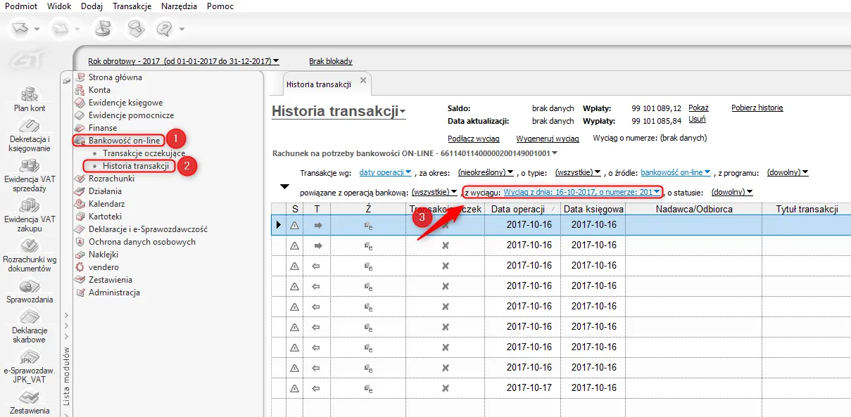 Analiza wyciągu bankowego