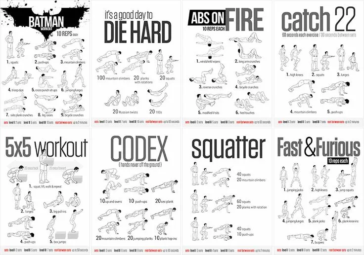 przykładowe ćwiczenia CrossFit WOD