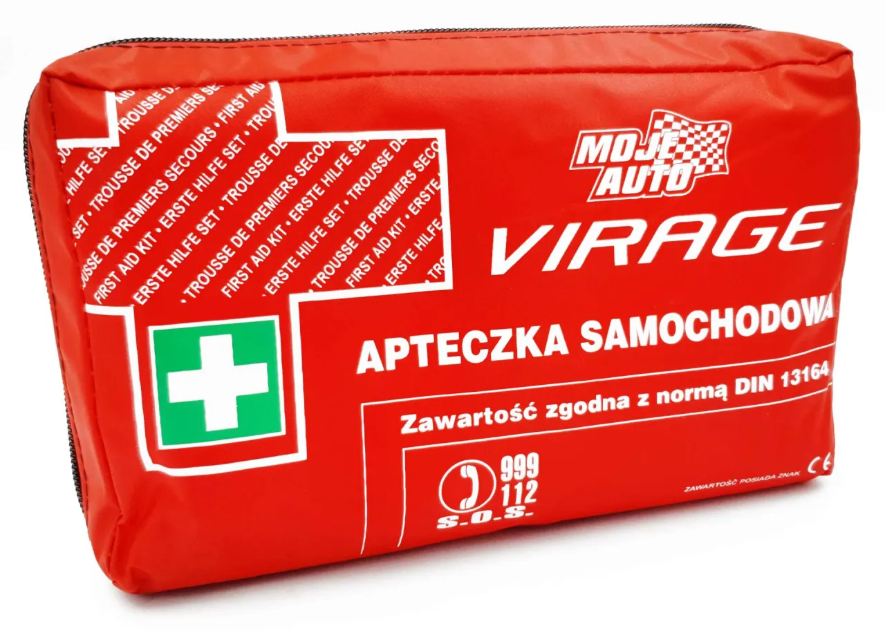 apteczka samochodowa norma DIN 13164