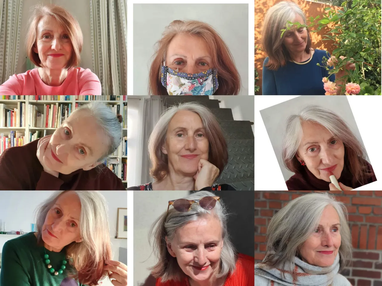 Graue Haare Strähnen Vorher Nachher