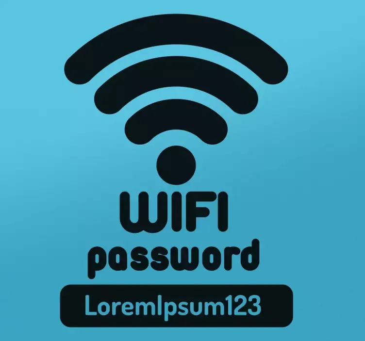 Naklejka routera login hasło Wi-Fi