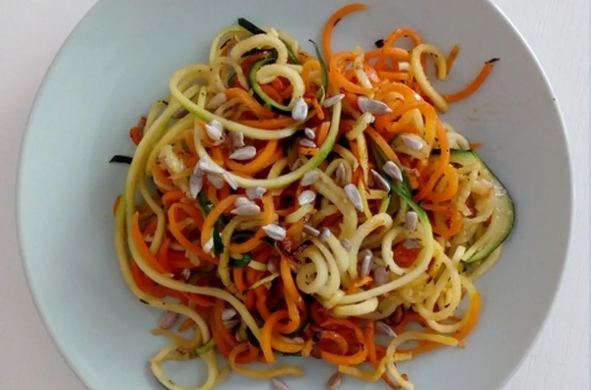 różnorodność warzyw do spaghetti