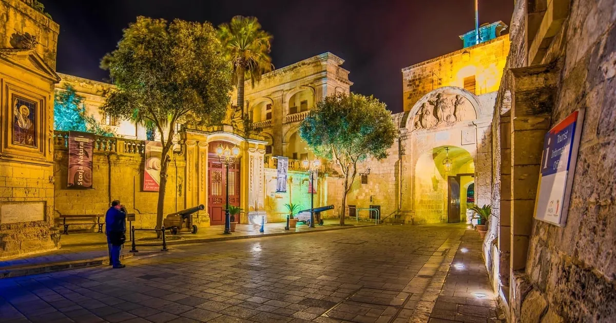 Mdina Malta nocą