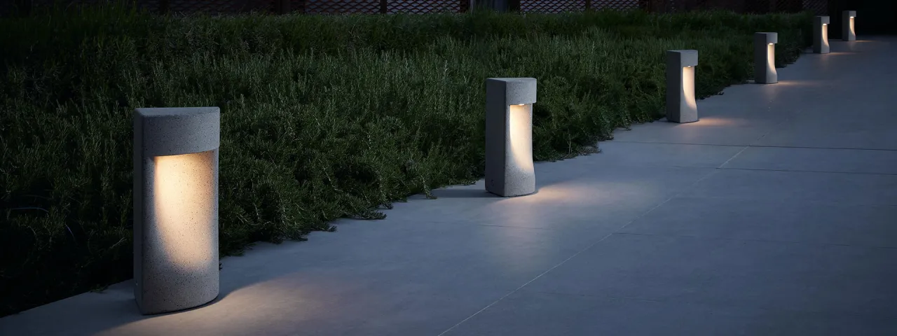 różne typy lamp ogrodowych, oświetlenie zewnętrzne prywatne