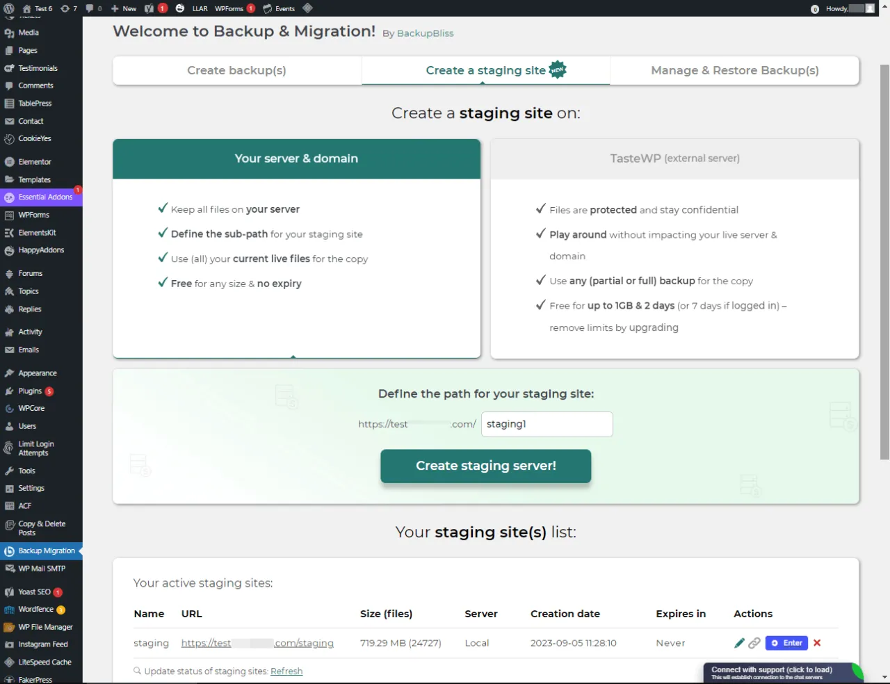 WordPress backup security shield