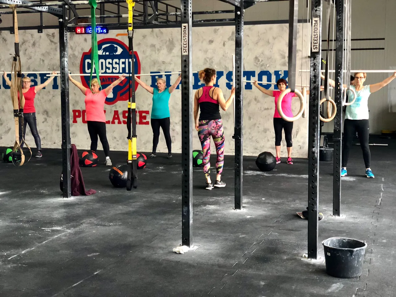 CrossFit box Białystok wnętrze trening
