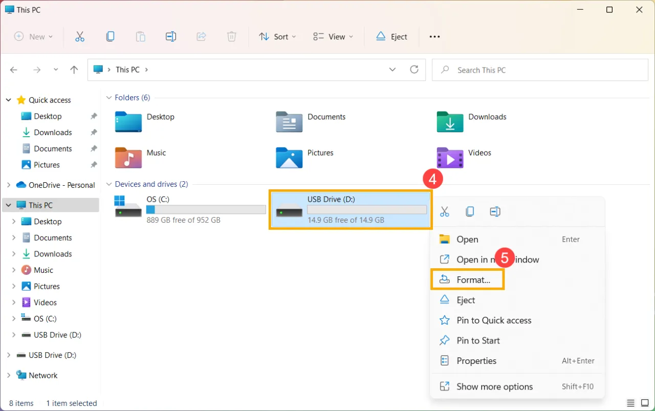 formatowanie pendrive fat32 windows eksplorator plików