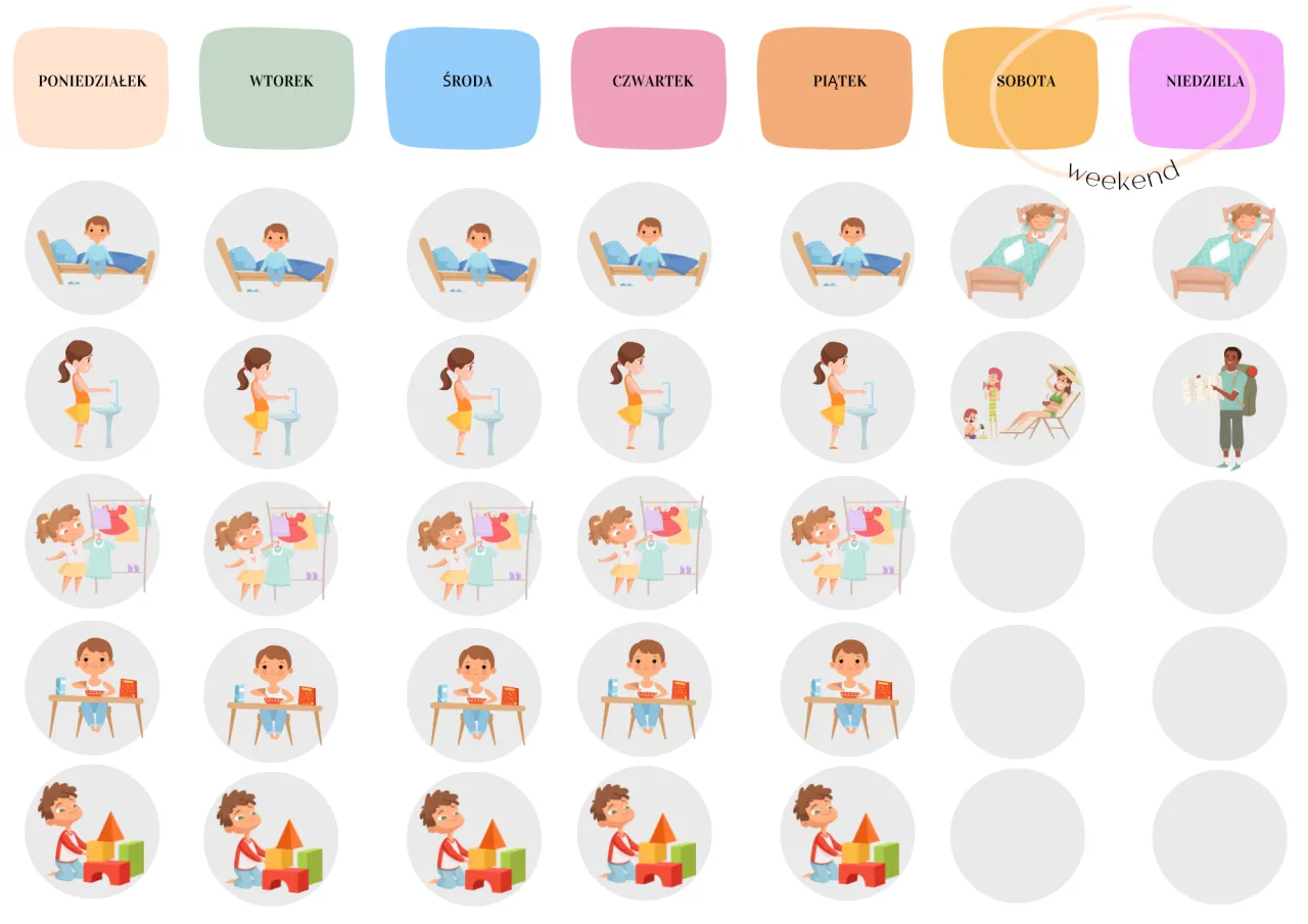 Plan dnia dla dziecka z ADHD