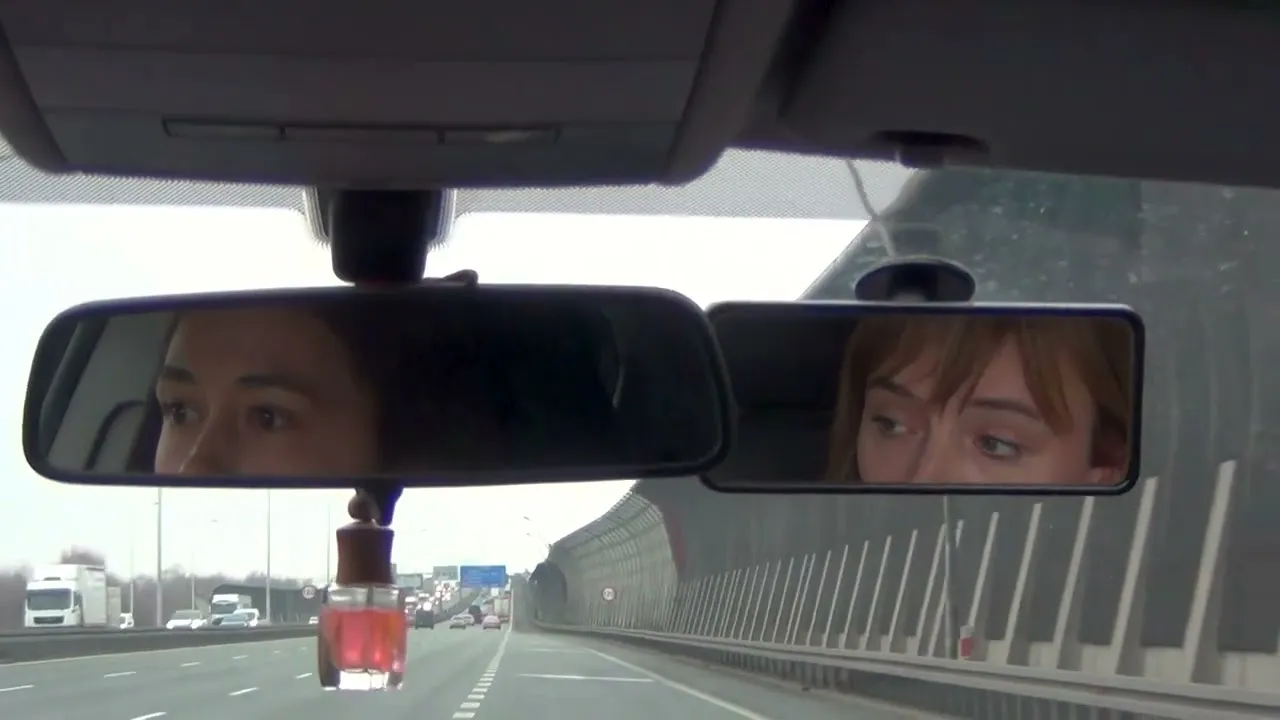 kursant na autostradzie z instruktorem