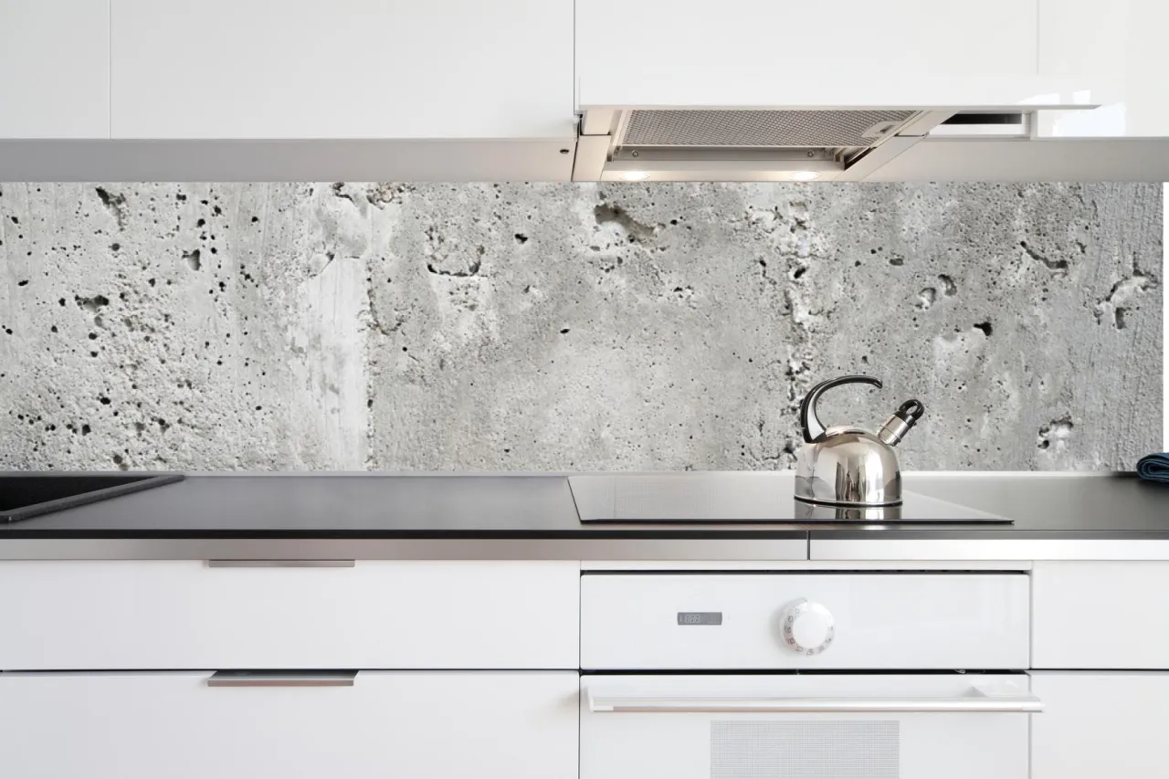 Kuchnia z płytkami wielkoformatowymi