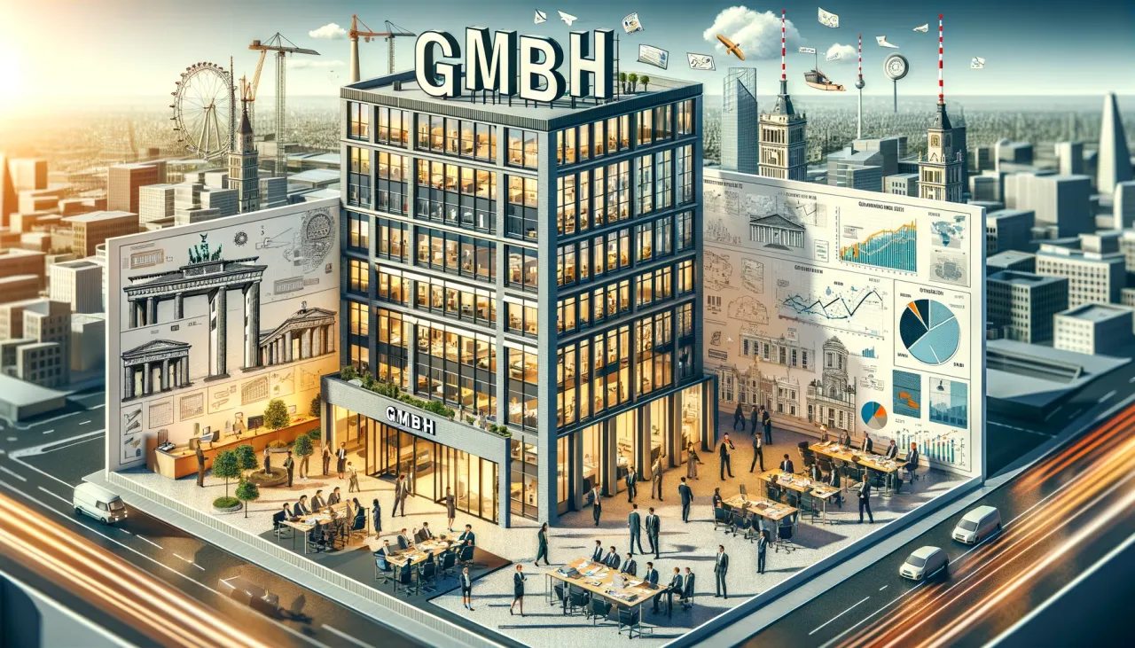 Nowoczesny budynek z napisem 