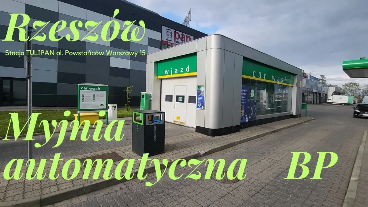 myjnia automatyczna BP samochód wjazd