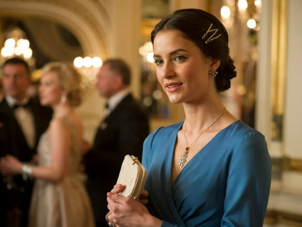 kobieta w nieodpowiedniej biżuterii do sukienki i kobieta w eleganckiej biżuterii do sukienki