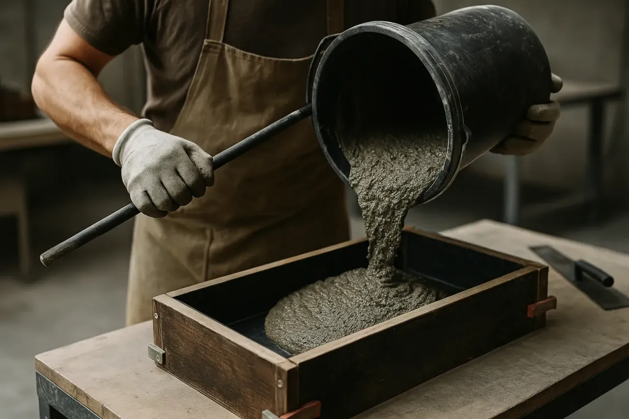 narzędzia do betonu dekoracyjnego składniki