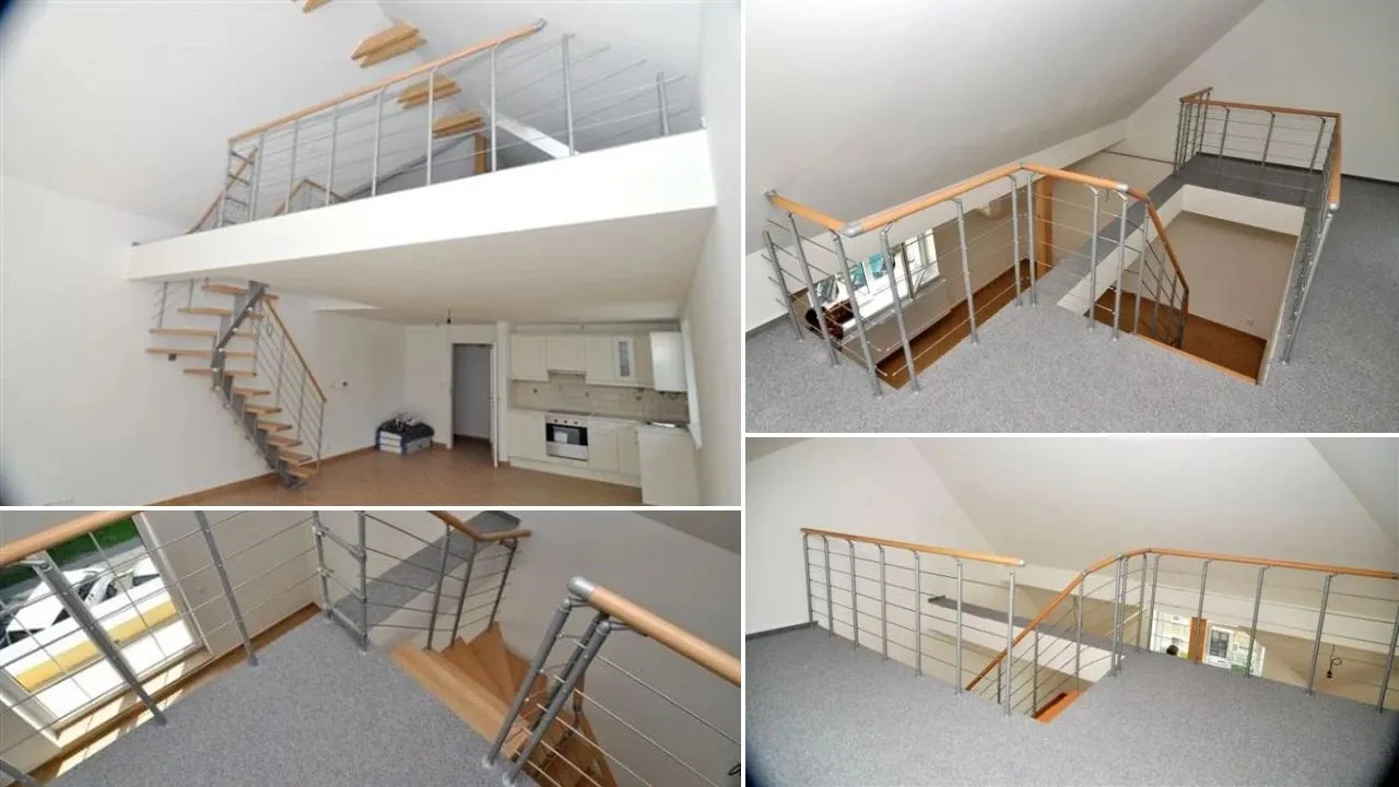 R&oacute;żne rodzaje schod&oacute;w i balustrad do antresoli