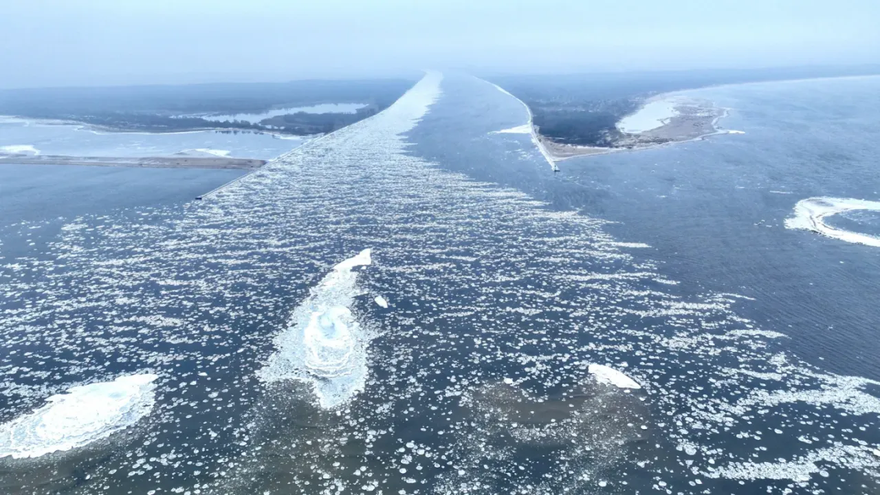 śryż l&oacute;d brzegowy Bałtyk