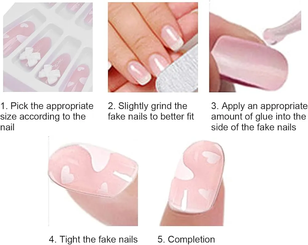 gotowe paznokcie press on stylizacje