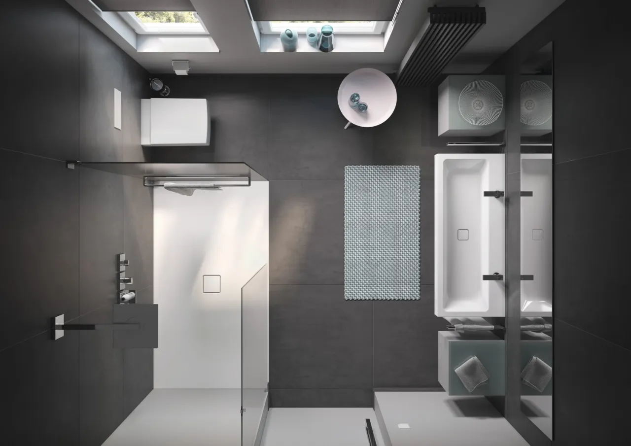 mała łazienka inspiracje wanna prysznic