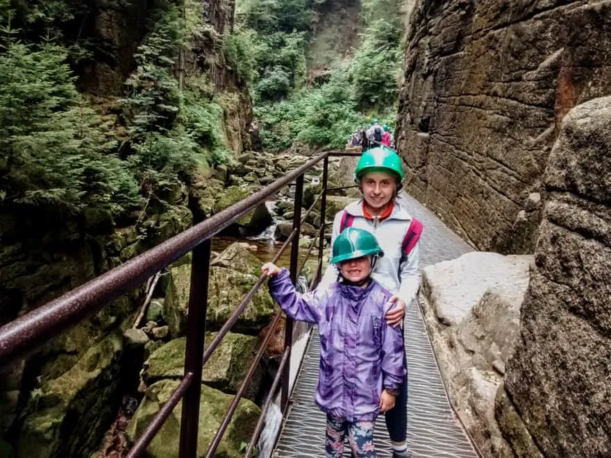 Wodospad Kamieńczyka wąwóz kaski