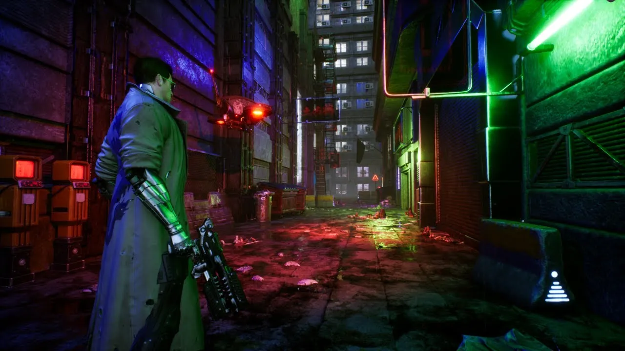 Unreal Engine 5 Cyberpunk style environment
