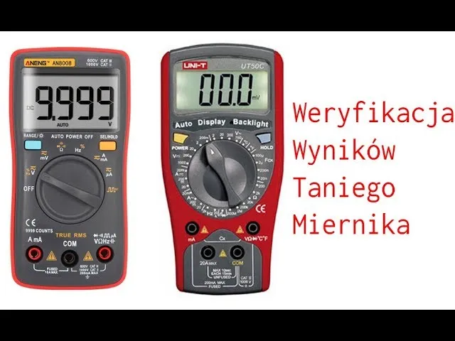 Por&oacute;wnanie multimetr&oacute;w UNI-T Aneng Brymen