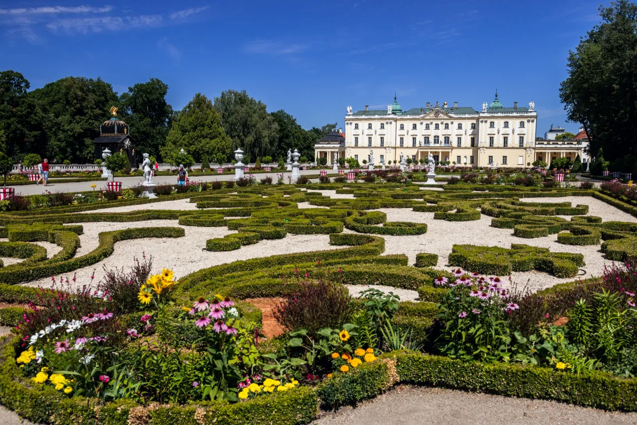 Pałac Branickich Białystok z ogrodami