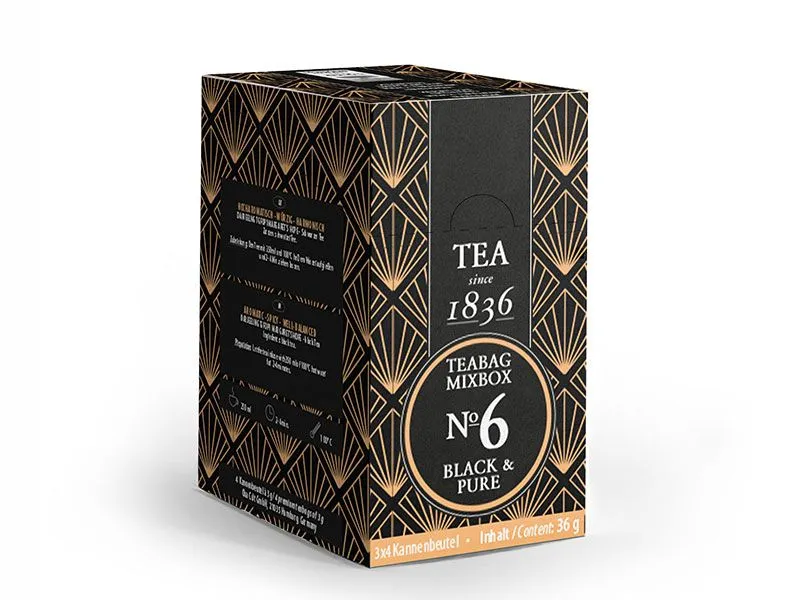 r&oacute;żne rodzaje herbaty czarnej i akcesoria do parzenia