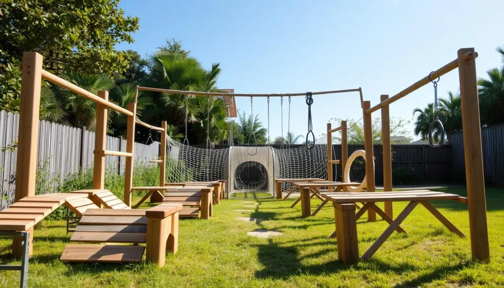 materiały do budowy toru przeszkód DIY