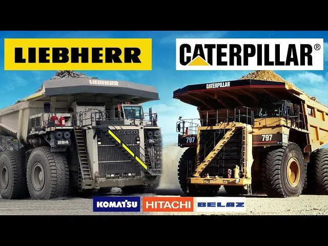 Największe wozidła kopalniane BiełAZ Caterpillar Komatsu