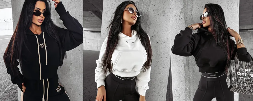 bluza przewiązana na skos stylizacje streetwear