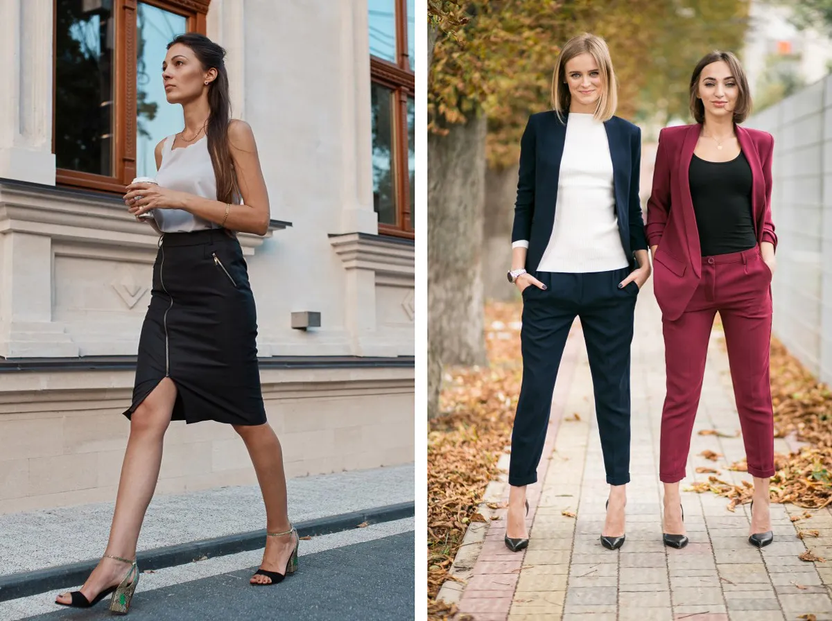 Eleganckie stylizacje damskie na kolację firmową