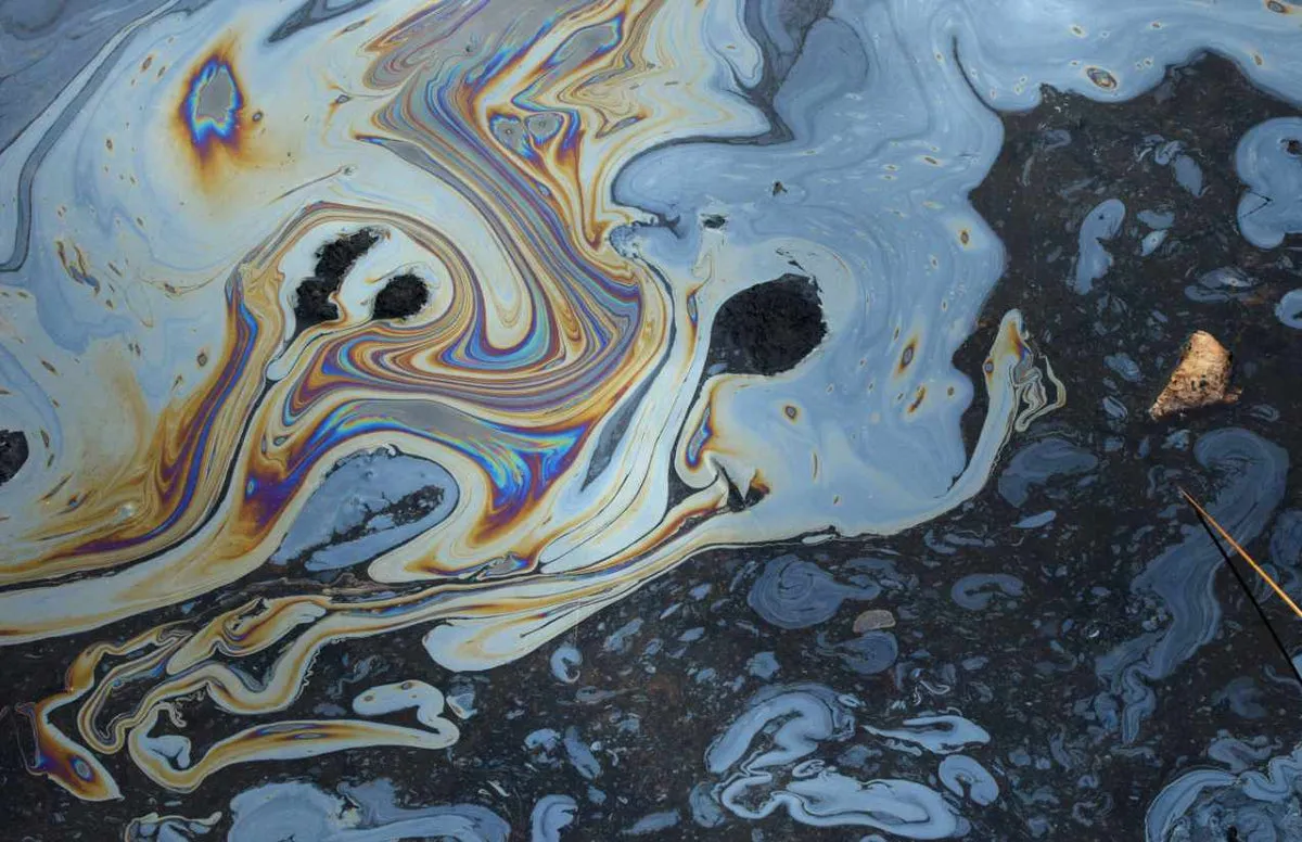 Umweltverschmutzung Altöl Tropfen