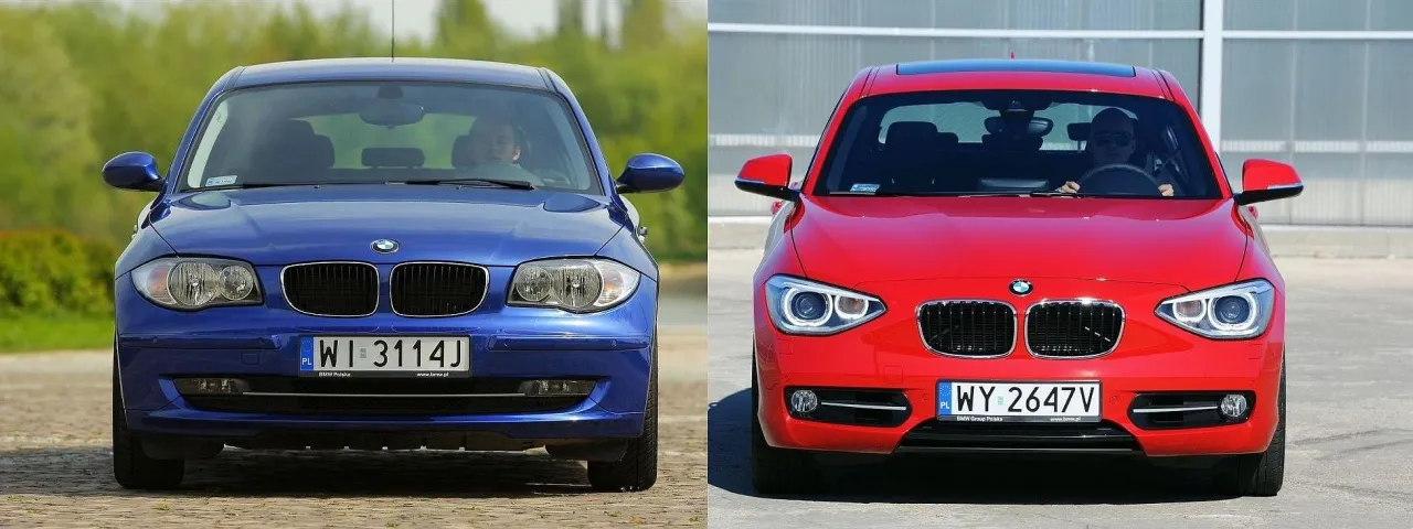 BMW Serii 1 wszystkie generacje por&oacute;wnanie