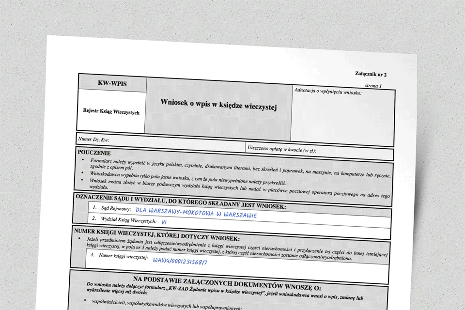 tabela opłat sądowych wpis wykreślenie hipoteki